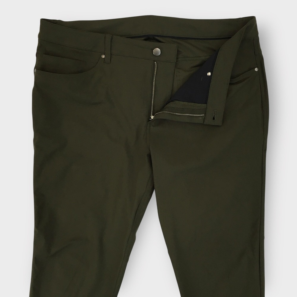 Lululemon Mens ABC Slim Fit Trouser Pants Size 36 5 Pocket Chino Stretch LM5A68S